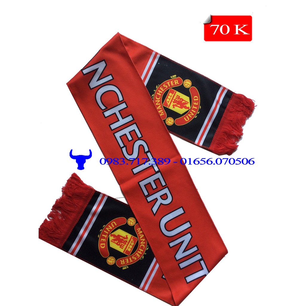 Khăn cổ nỉ - các câu lạc bộ bóng đá Manchester, Arsenal, Chelsea, Barca, Real, Liverpool - Trâu shop