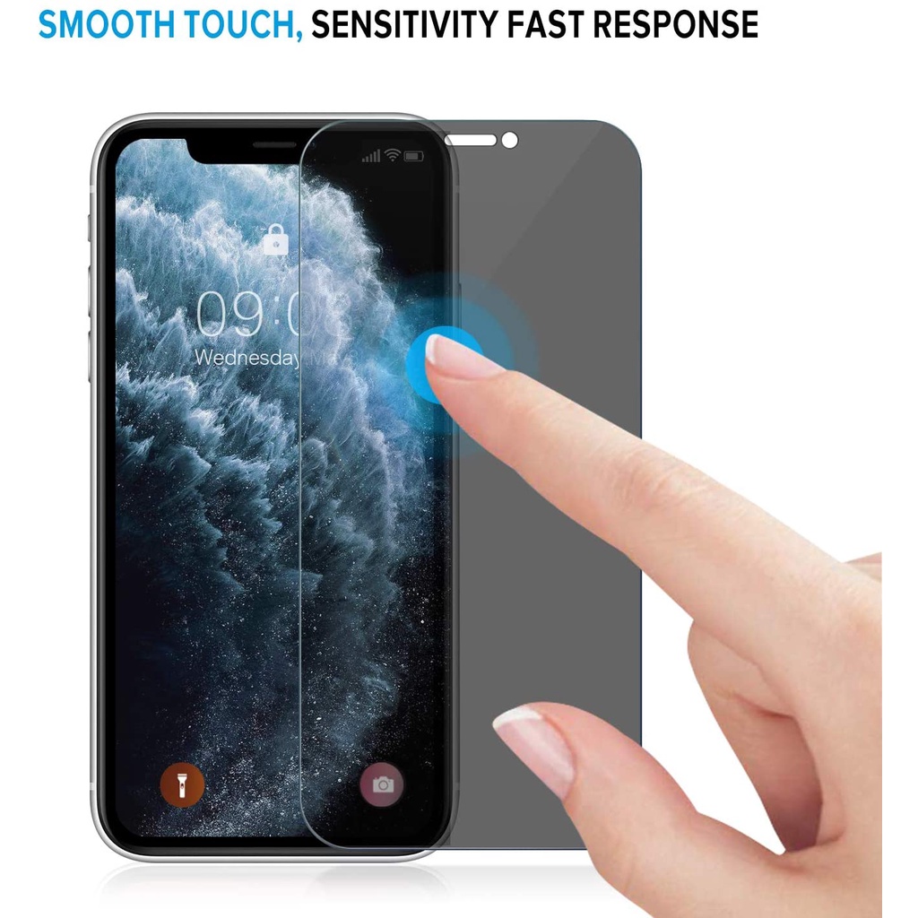 2 Kính Cường Lực Chống Nhìn Trộm Cho Compatible For iPhone 11 Và Compatible For iPhone Xr 6.1-inch