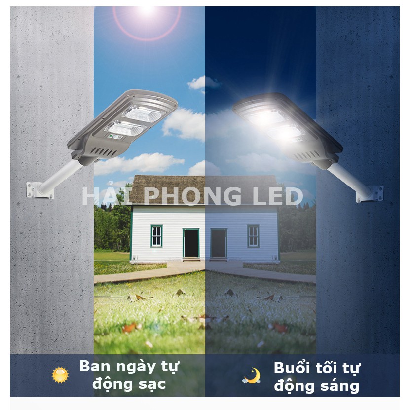 [ TẶNG CHÂN GẮN ] Đèn năng lượng mặt trời 100W bảo hành đổi mới 2 năm góc chiếu rộng lắp đặt ngoài trời chống nước tốt