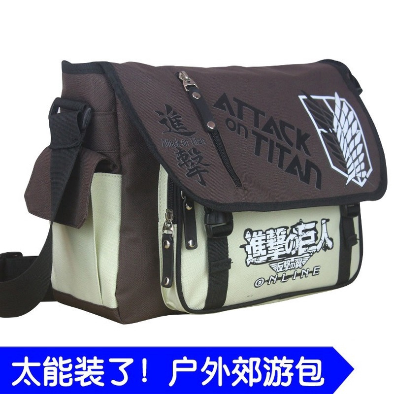 Túi đeo chéo bằng vải oxford hình Anime Tokyo Ghoul thời trang cho học sinh