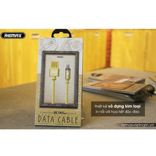 Cáp sạc Nam Châm cổng Android Remax Rc-095m (Xám, Vàng)