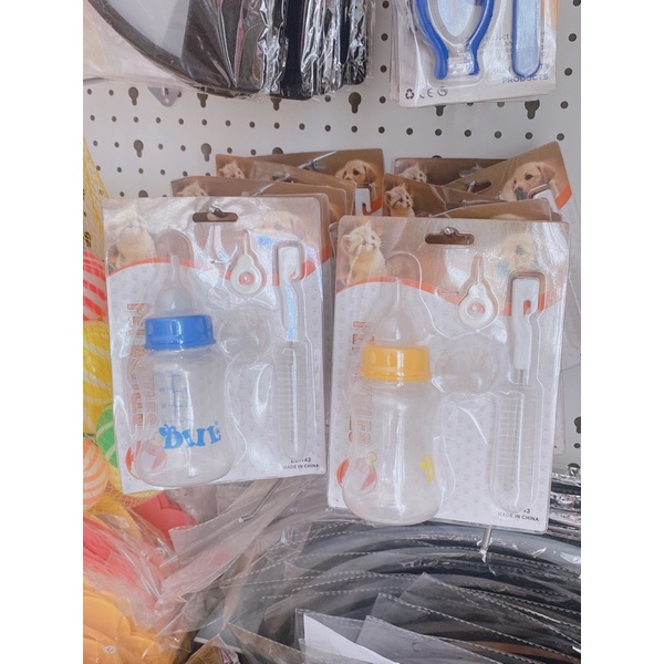 BỘ BÌNH SỮA CHO CHÓ MÈO PET THÚ CƯNG Loại 150ml 60ML