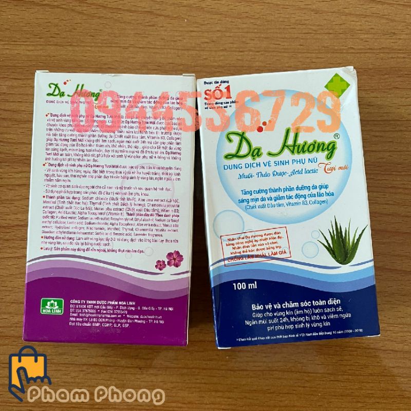 Dung dịch vệ sinh phụ nữ Dạ Hương