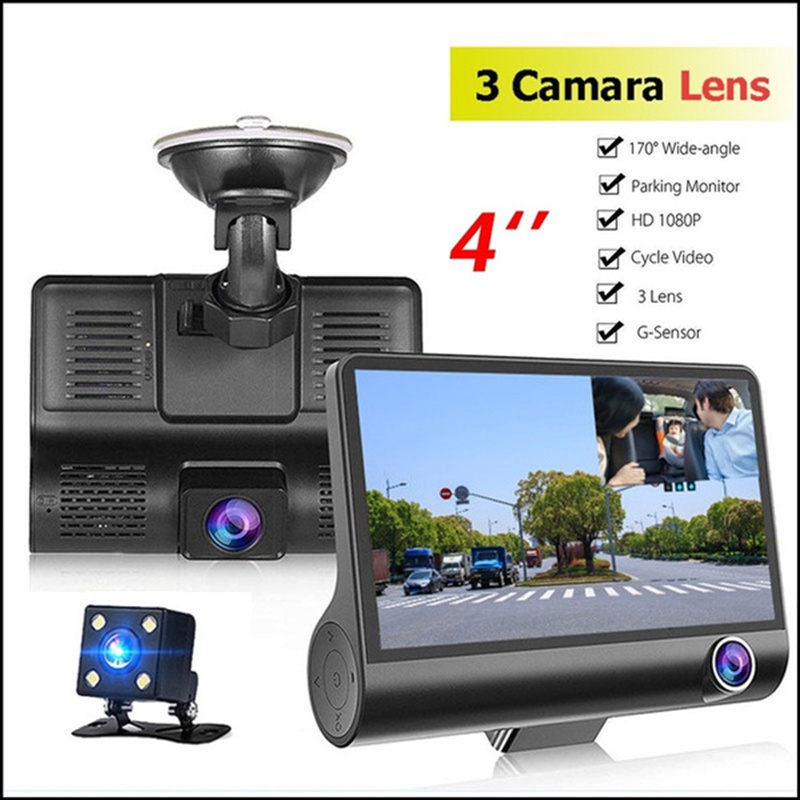 Camera hành trình 3 trong 1 4 inch DVR 170 độ cho xe hơi | BigBuy360 - bigbuy360.vn