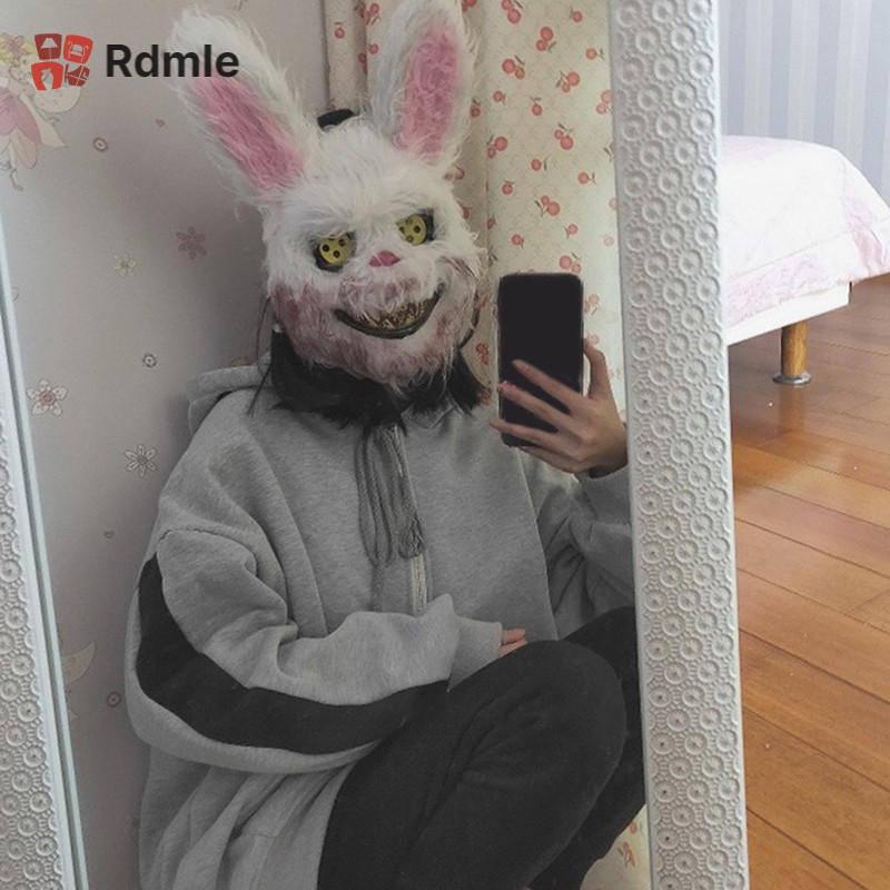 Mặt Nạ Hóa Trang Thỏ Kinh Dị Cho Halloween