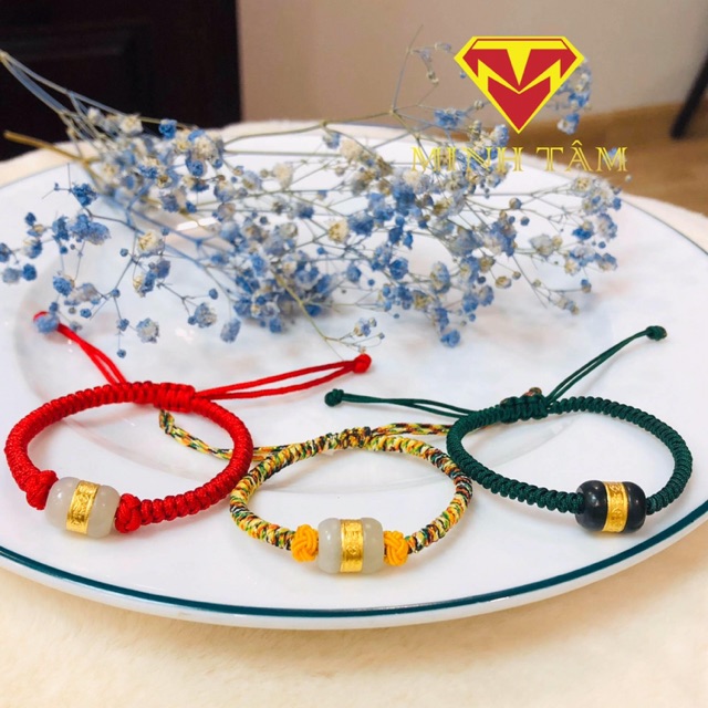 Vòng tay may mắn lu thống Bạch Ngọc-Minh Tâm Jewelry