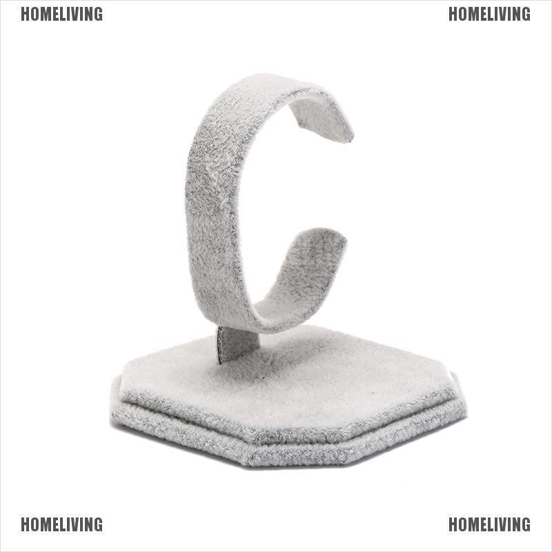 1 Giá Đỡ Trưng Bày Đồng Hồ / Vòng Tay Loại c Bằng Nhung