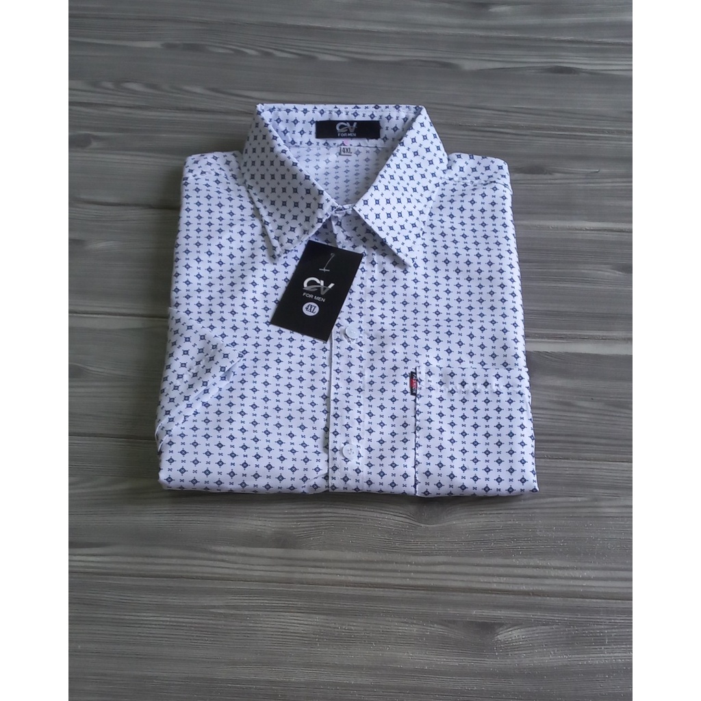 Áo sơ mi nam trung niên ngắn tay form rộng họa tiết chất cotton thoáng mát | BigBuy360 - bigbuy360.vn