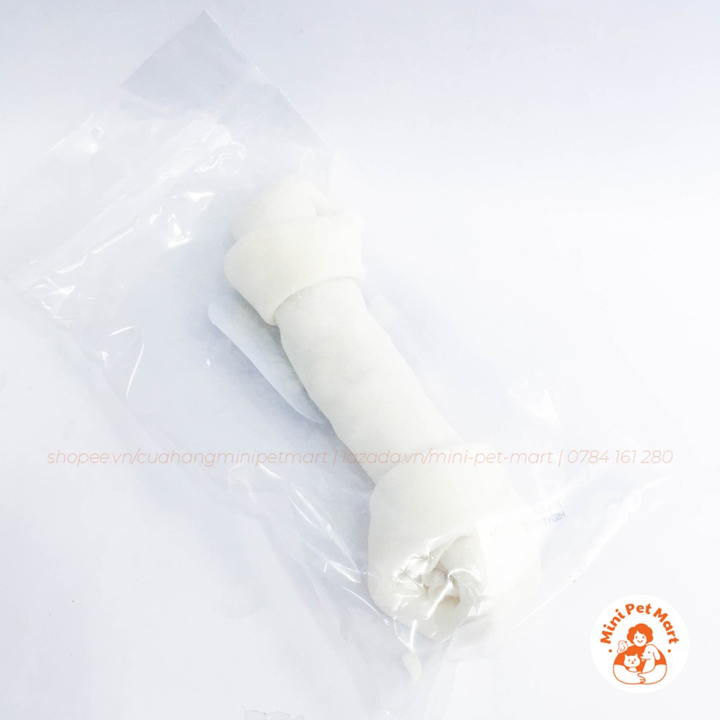 Xương gặm da bò TÀI HƯNG THỊNH 6100 (1 cái) - bánh xương, snack, bánh thưởng, xương gặm cho chó