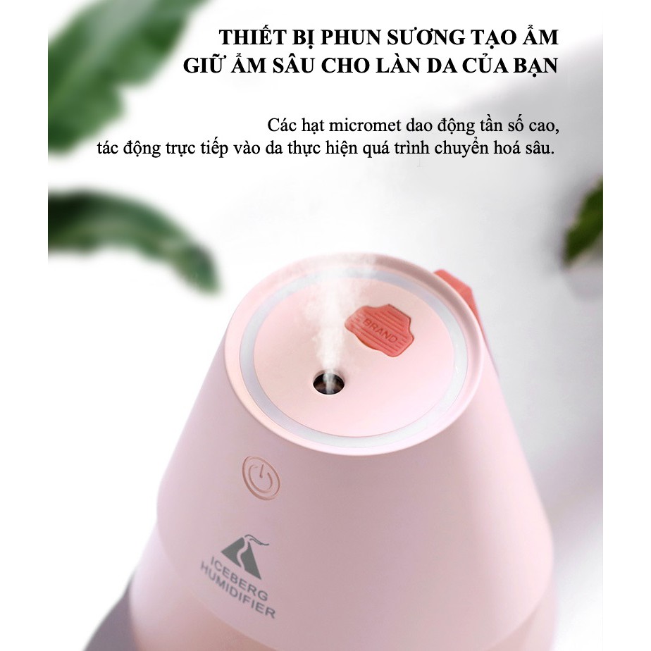 [BH 1 ĐỔI 1] Máy Phun Sương Làm Ẩm Chính Hãng Cao Cấp ICEBERG HUMIDIFIER (Tặng tinh dầu)