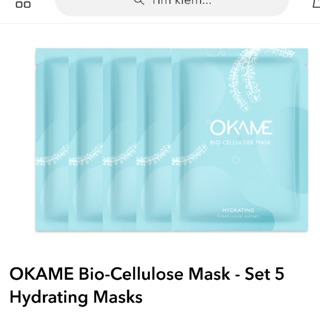 set 5 na dưỡng ẫm da Okame Hydrating Bio-Cellulose Mask