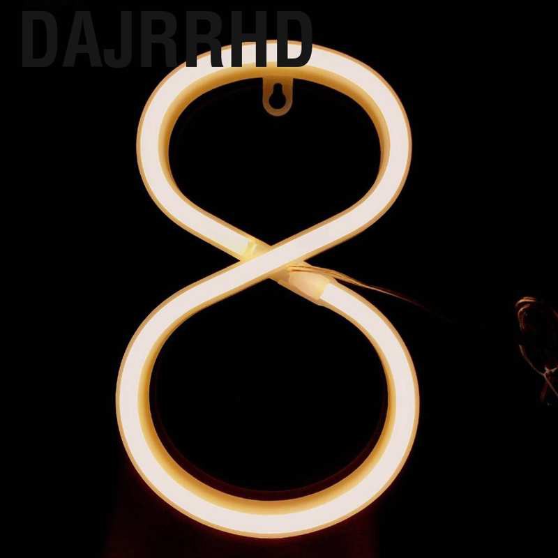 Dajrrhd LED Number Lights  Sign Light Up for Wedding Birthday Party Battery Powered Christmas Lamp Night Home Bar Decoration
