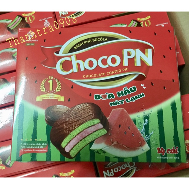 Bánh Choco PN dưa hấu,hộp 238g