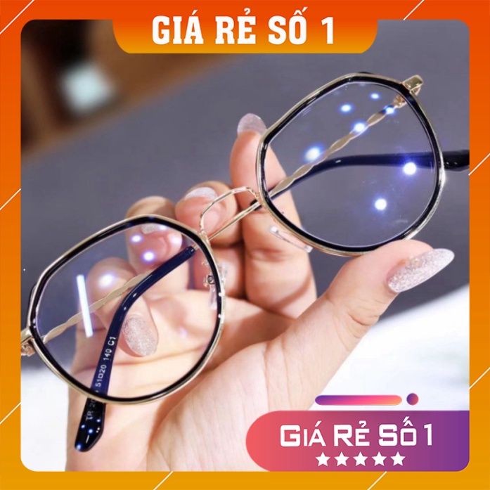 Kính giả cận ❤️𝑭𝒓𝒆𝒆𝒔𝒉𝒊𝒑❤️ MẮT KÍNH MÁT GIẢ CẬN VIỀN ĐEN 805 Thời Trang