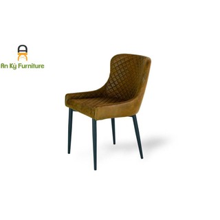 Ghế Cafe 375 Vải Da Lộn Chân Sắt