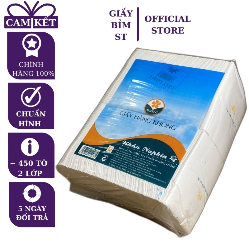 Giấy ăn cân Hàng Không vuông 2 lớp bịch loại 1kg hoặc 0,5kg (hàng chuẩn đủ cân loại đẹp) dùng cho quán ăn, nhà hàng