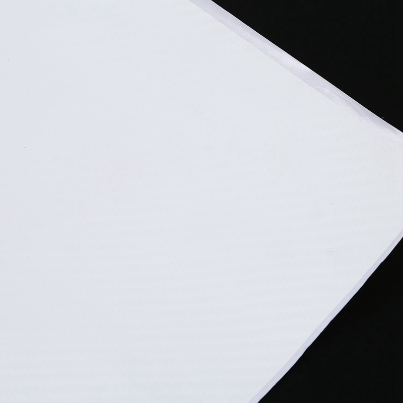 DIY 30x127 3D Carbon Fiber Decal Vinyl Film Wrap Roll Adhesive Car Sticker Sheet White