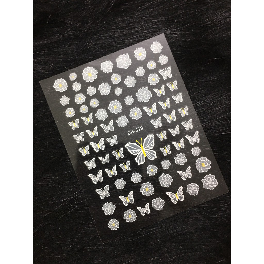 Sticker hoa lụa mẫu mới 2024