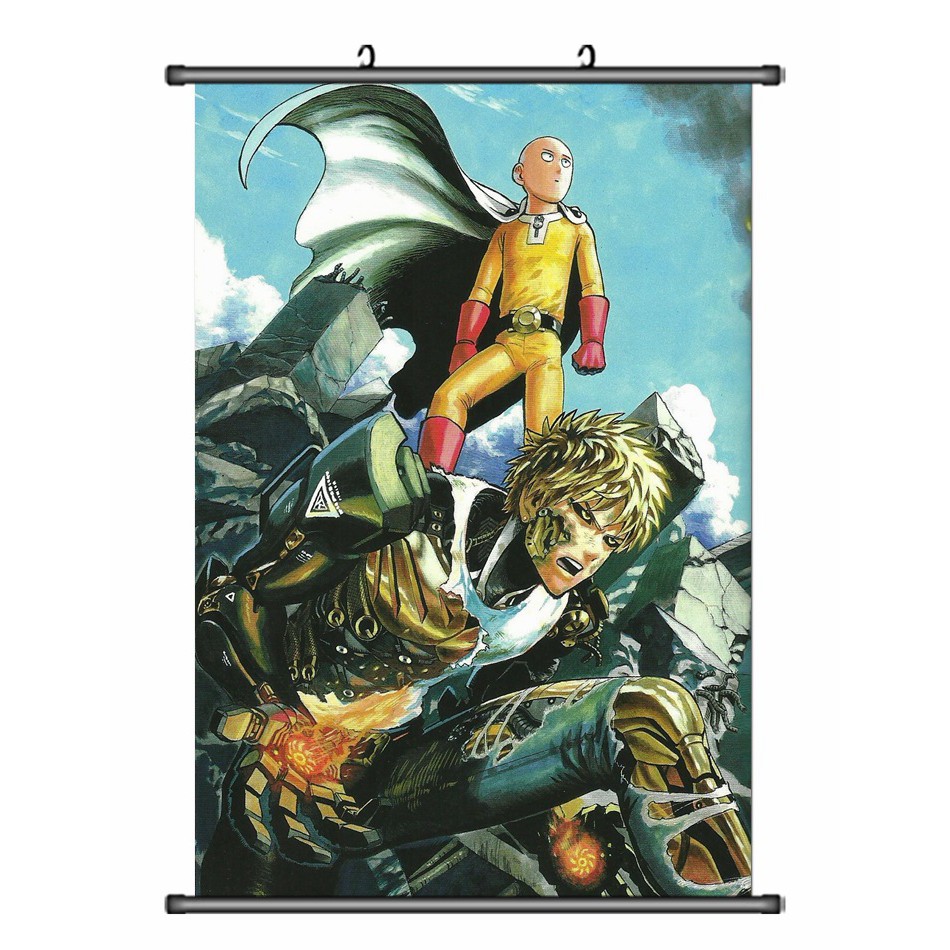 Poster vải anime One punch man 60x90 - One-Punch Man tranh vải cuộn treo tường