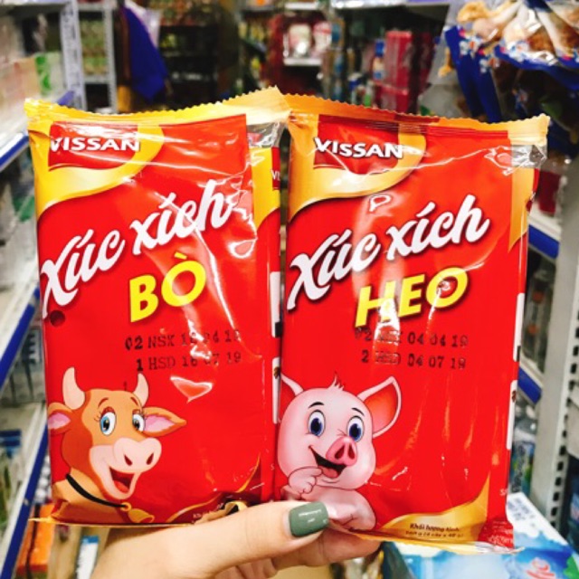 XÚC XÍCH TIỆT TRÙNG HEO - BÒ VISSAN 160G