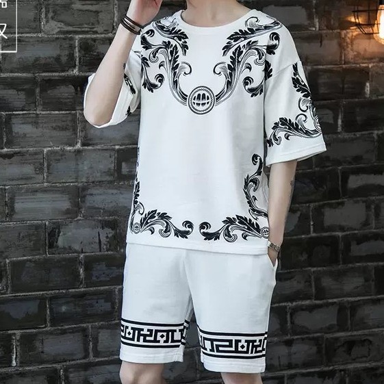 Bộ hè nam, đồ bộ nam hoa văn cao cấp mc4