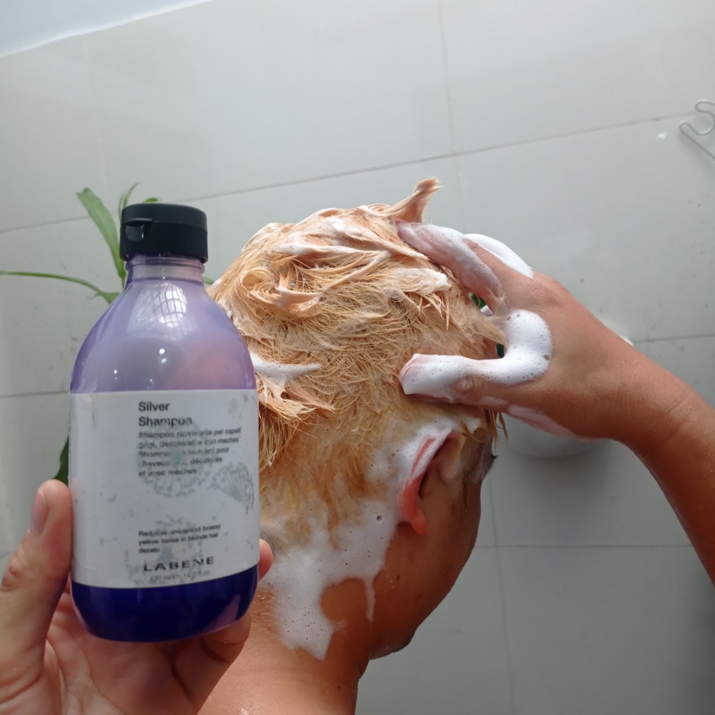 [CHÍNH HÃNG]Dầu gội tím LABENE Silver Shampoo GIỮ MÀU KHỬ VÀNG 300ml