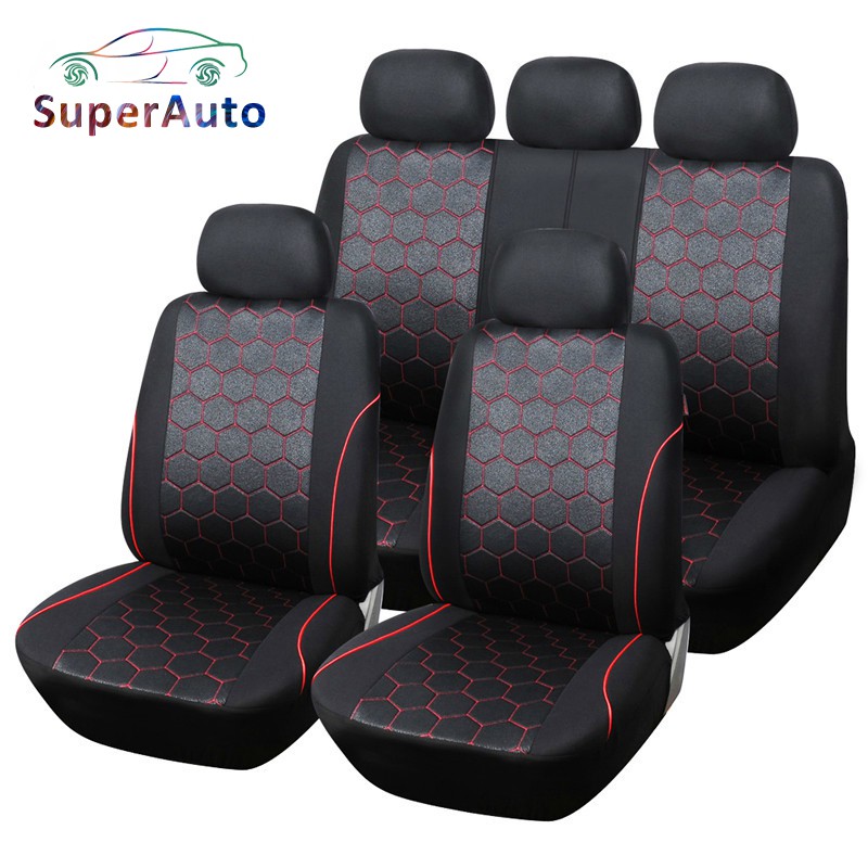 SuperAuto Bọc Bảo Vệ Ghế Ngồi Cho Xe Ô Da Pu Bộ Vỏ Bọc Ghế Ngồi Xe Hơi Phụ KiệN Ô Tô