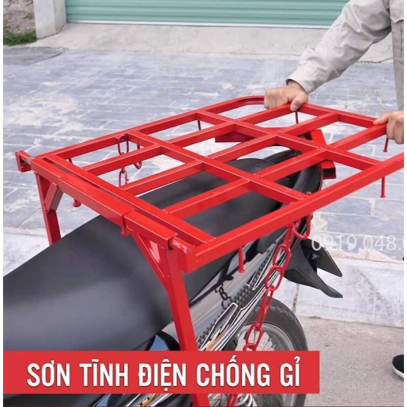 Giá chở hàng đa năng lắp xe máy