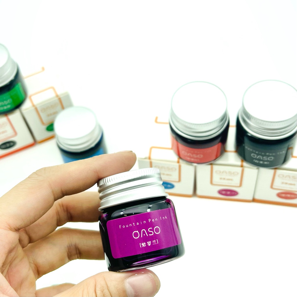 Mực bút máy cao cấp Bút mài thầy Ánh ít lắng cặn nhiều màu lọ 20ml