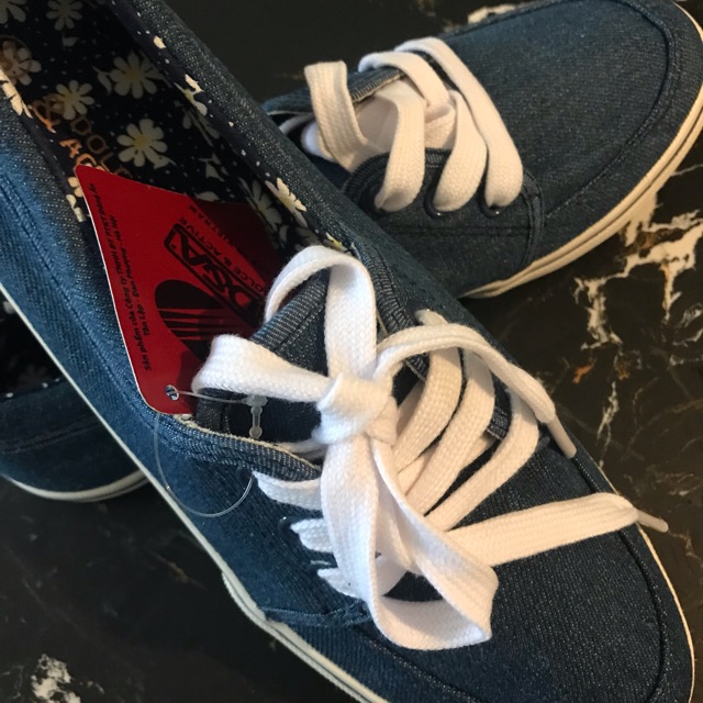 Giày bata vải jean nữ Size 38