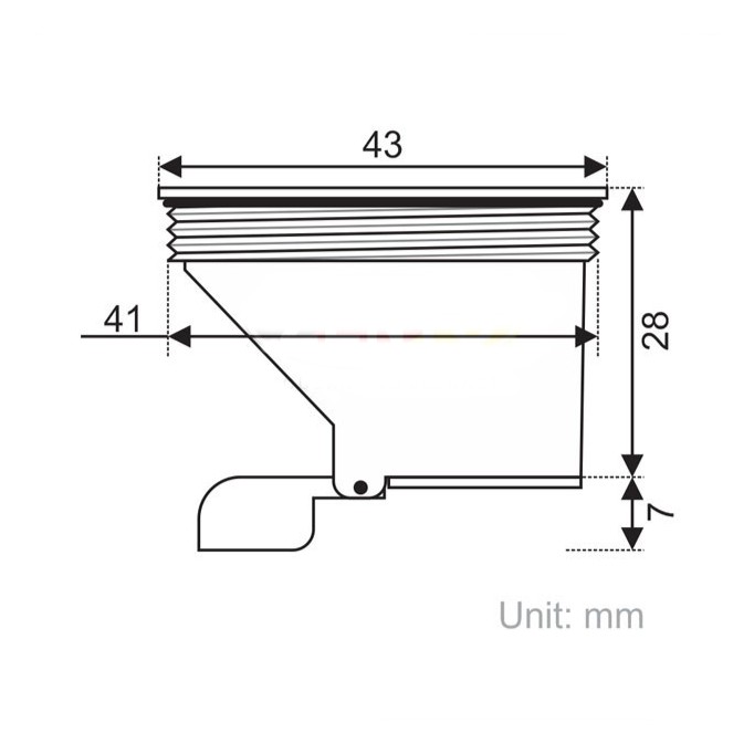 PHỤ KIỆN LÕI THOÁT SÀN LẬT ĐÓNG MỞ TỰ ĐỘNG CHỐNG MÙI HÔI 2AEFD112-L