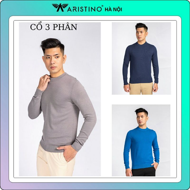 (SALE 60%) Áo Len Cổ 3p Kwin Aristino KWO003W8 Đanh Mịn Không Bai Nhão Tag 465K