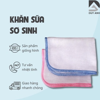 Combo 10 khăn sữa sơ sinh 2 lớp KIBA 100% cotton hàng Việt Nam (KIBA02)