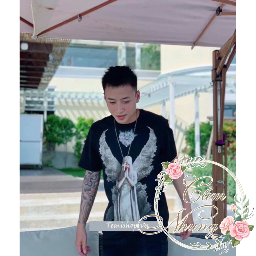 Áo Thun Tay Lỡ Đôi Cánh Thiên Thần CAMNHUNG Áo Thun Nam Nữ Unisex Hot Hit
