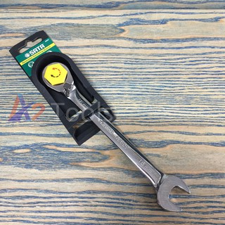 Cờ lê vòng miệng tự động đảo chiều sata 16mm 46609
