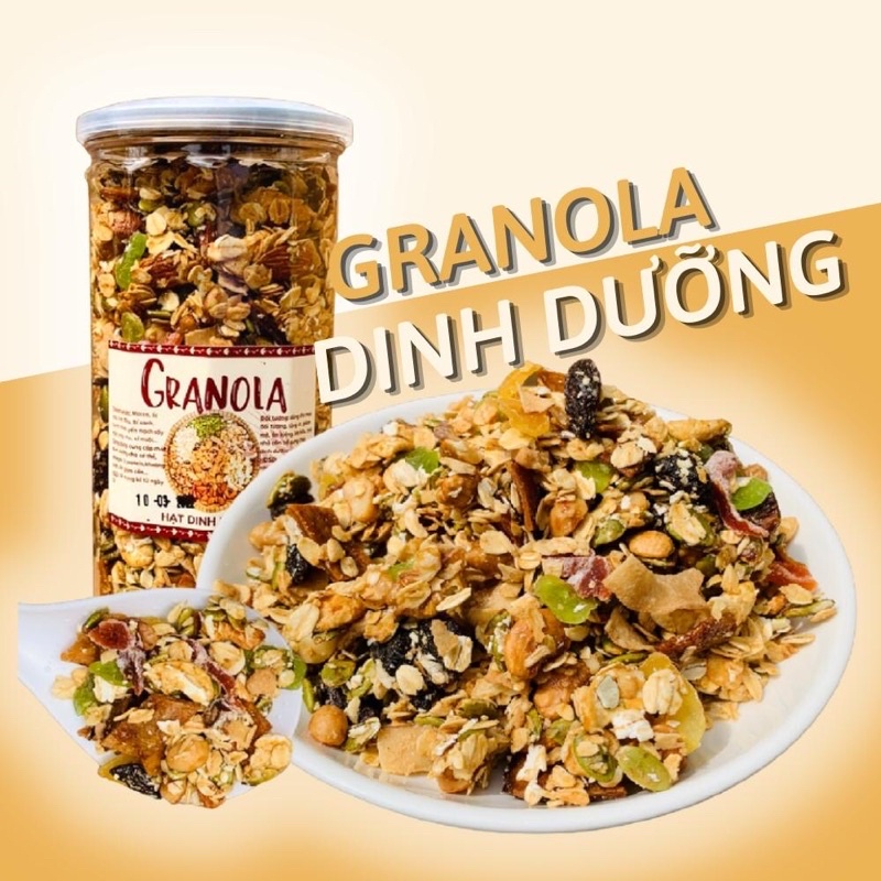 Ngũ cốc granoda dc ăn kiêng, giảm cân, eatclean , hộp 500gr siêu hạt