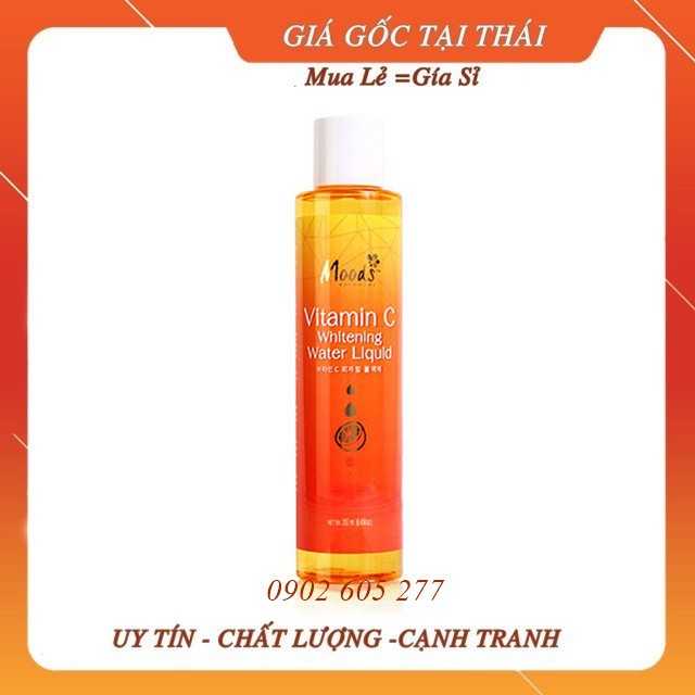 [hàng chính hãng]Nước Dưỡng Ẩm Trắng Da Hoa Quả Vitamin C Whitening Water Liquid Thái Lan 250ml