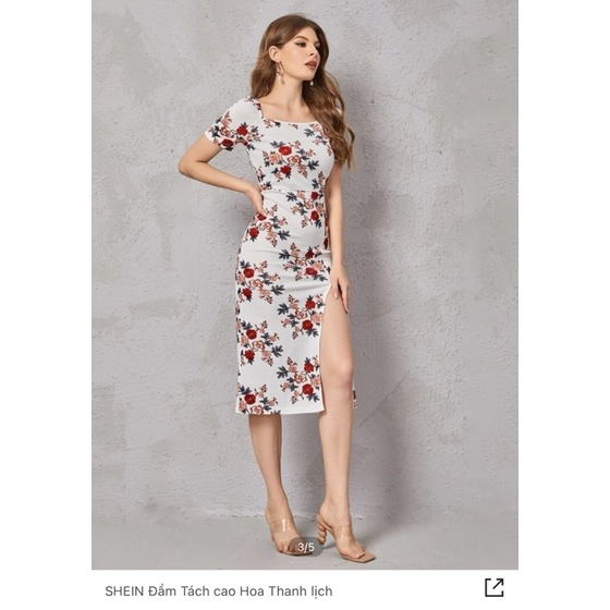 Đầm hoa size XL của Shein new 100%❤️