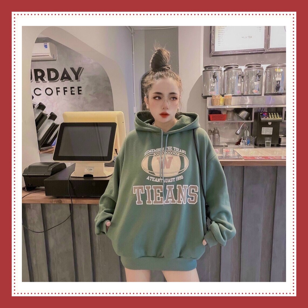 Áo hoodie nữ nỉ bông form rộng munmun | BigBuy360 - bigbuy360.vn