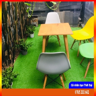 Thảm cỏ nhân tạo giá rẻ sợi cao 1 cm siêu dày Xanh tươi 0,5mx2m (mua số lượng lớn chat với shop)