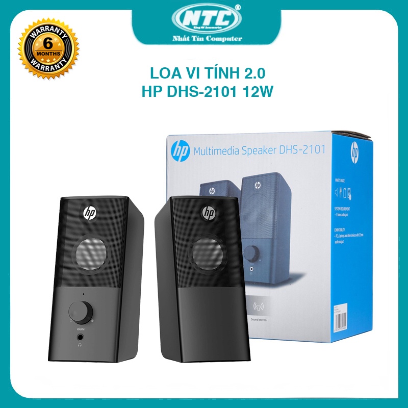 Loa vi tính 2.0 HP DHS-2101 công suất 12W - âm thanh siêu hay (nhiều màu)