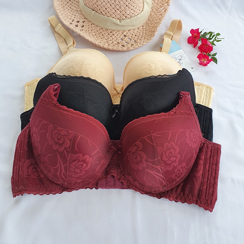 [1171] Áo Lót Ren Lovely - Mút Kép Mỏng - Bảng Lưng To 4 Móc