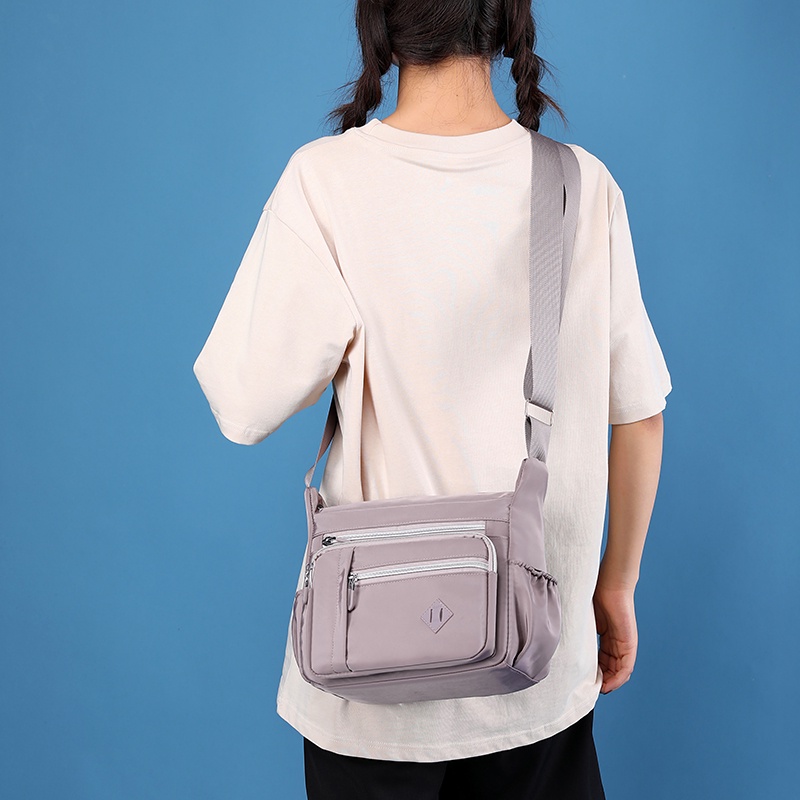Túi Đeo Chéo Canvas Chống Thấm Nước Phong Cách Hàn Quốc Beg Silang Perempuan Wanita Murah Cantik Cho Nữ