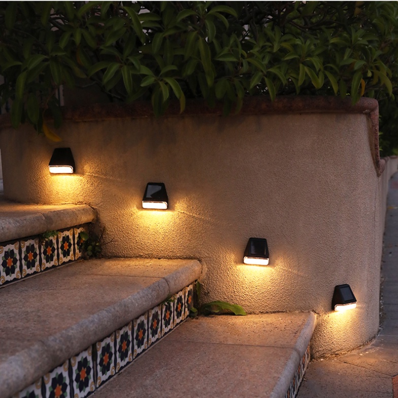 Đèn Led Gắn Tường Sử Dụng Năng Lượng Mặt Trời Ánh Sáng Trắng Ấm Chống Thấm Nước Trang Trí Sân Vườn Ngoài Trời