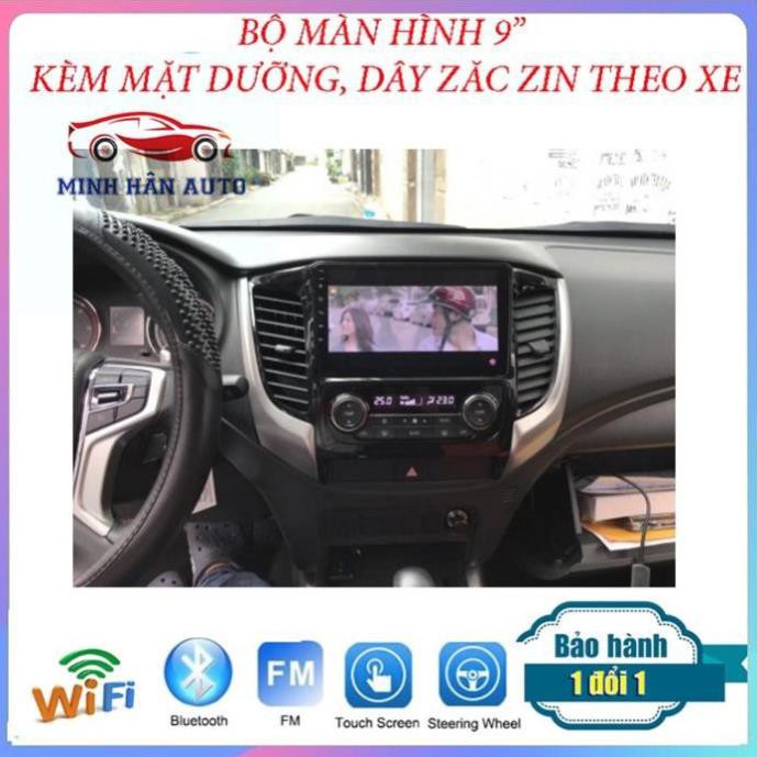 Bộ màn hình Android cho xe MITSUBISHI TRITON 2018,lắp màn hình dvd cho oto,màn hình dvd tích hợp camera lùi