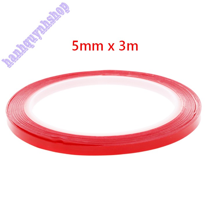 Băng Keo, Băng Dính 2 Mặt Trong Suốt Chất Liệu Acrylic Siêu Dính