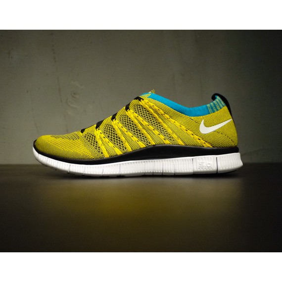 GIÀY THỂ THAO FREE FLYKNIT 5.0 YELLOW GRAY WHITE MESH FABRIC MEN