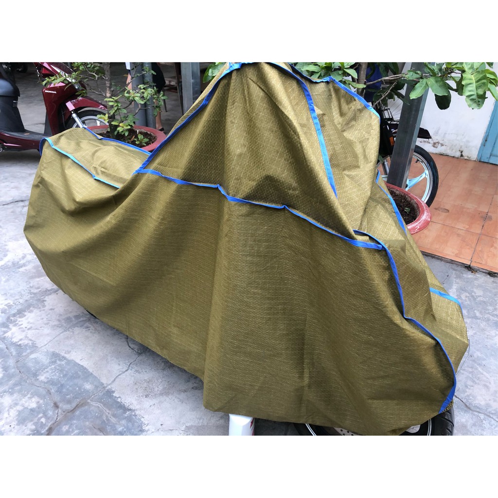 Áo Phủ Trùm Xe Máy - che xe máy chất lượng tốt - vải dù phủ PU-chống nước - chống nắng - bảo hành 3 tháng