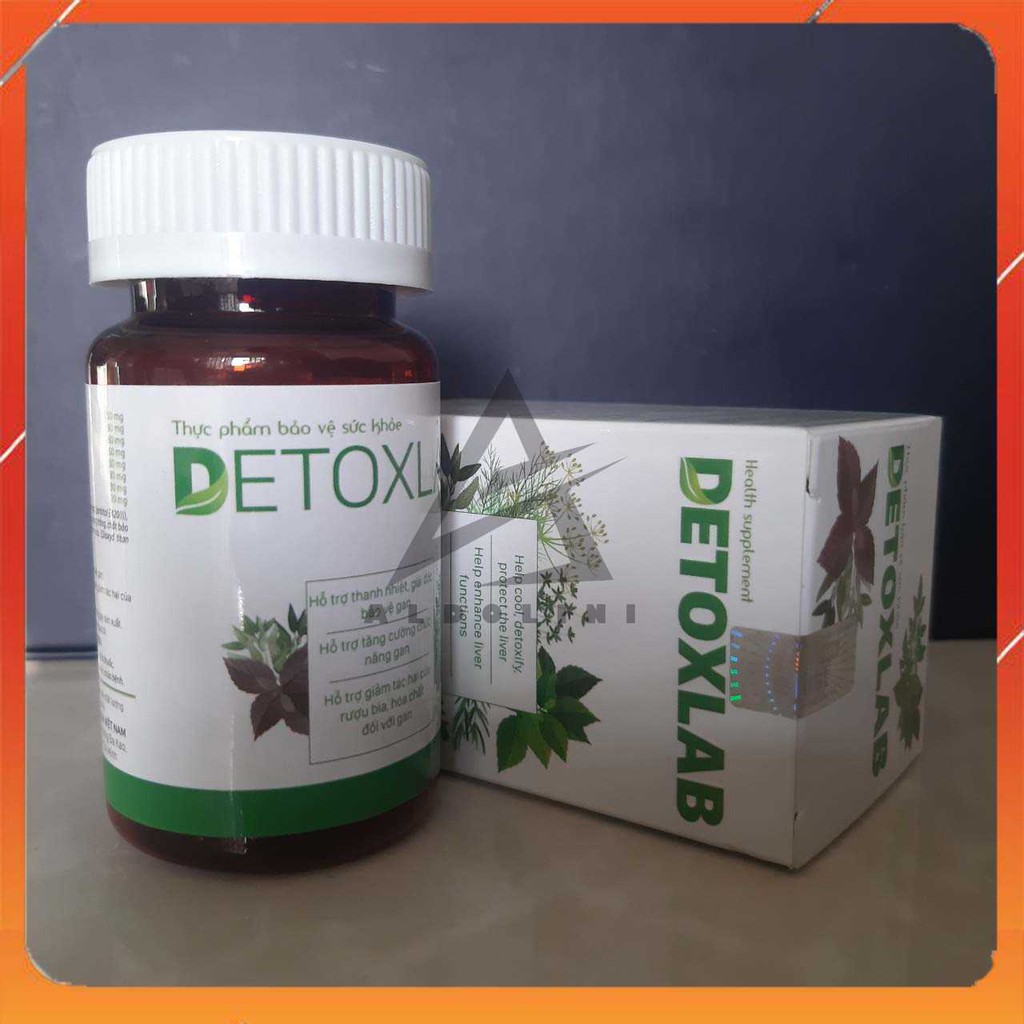 VIÊN UỐNG DETOXLAB - Hỗ Trợ Mát Gan Giải Độc Thanh Lọc Ký Sinh Trùng Nâng Cao Đề Kháng - Chính Hãng Hộp 30 Viên