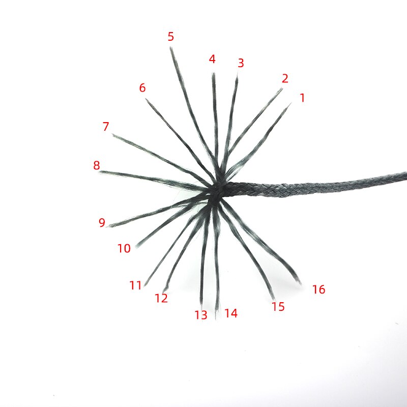 Cuộn Dây Câu Cá Bện 16 Sợi Kích Thước 40-700LB 100M Kích Thước 3-80# Dây Tóc Nhiều Sợi Cho Cá Lớn Biển